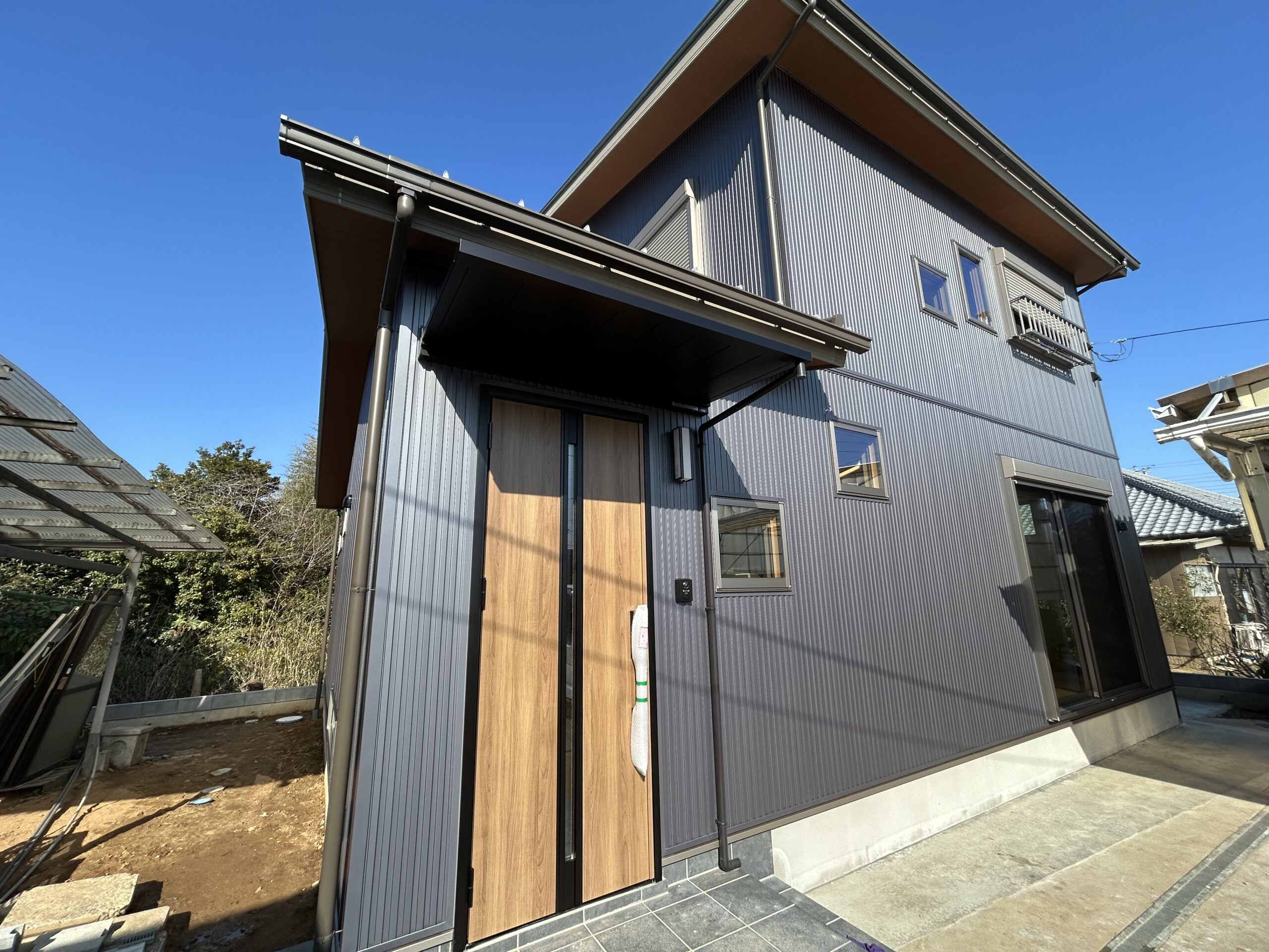 リビングにまきのきがある家